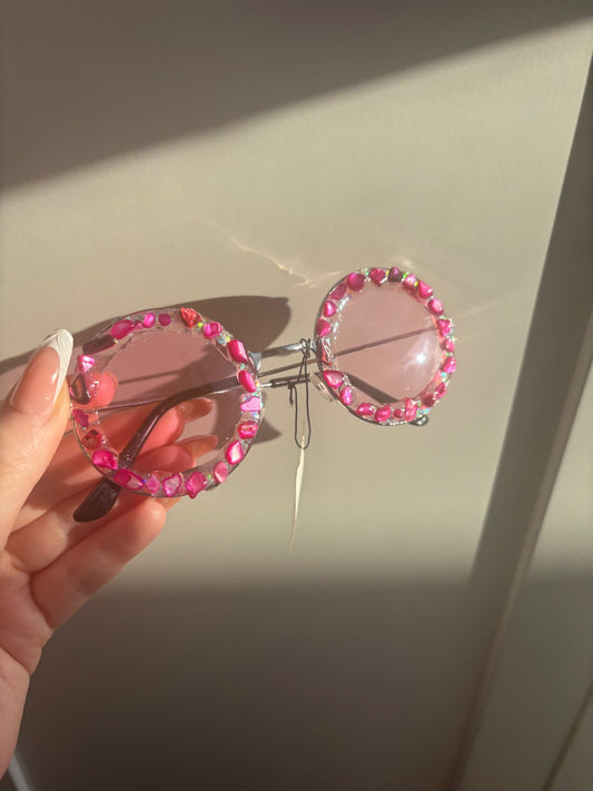Pink Crystal Sunglasses ✨