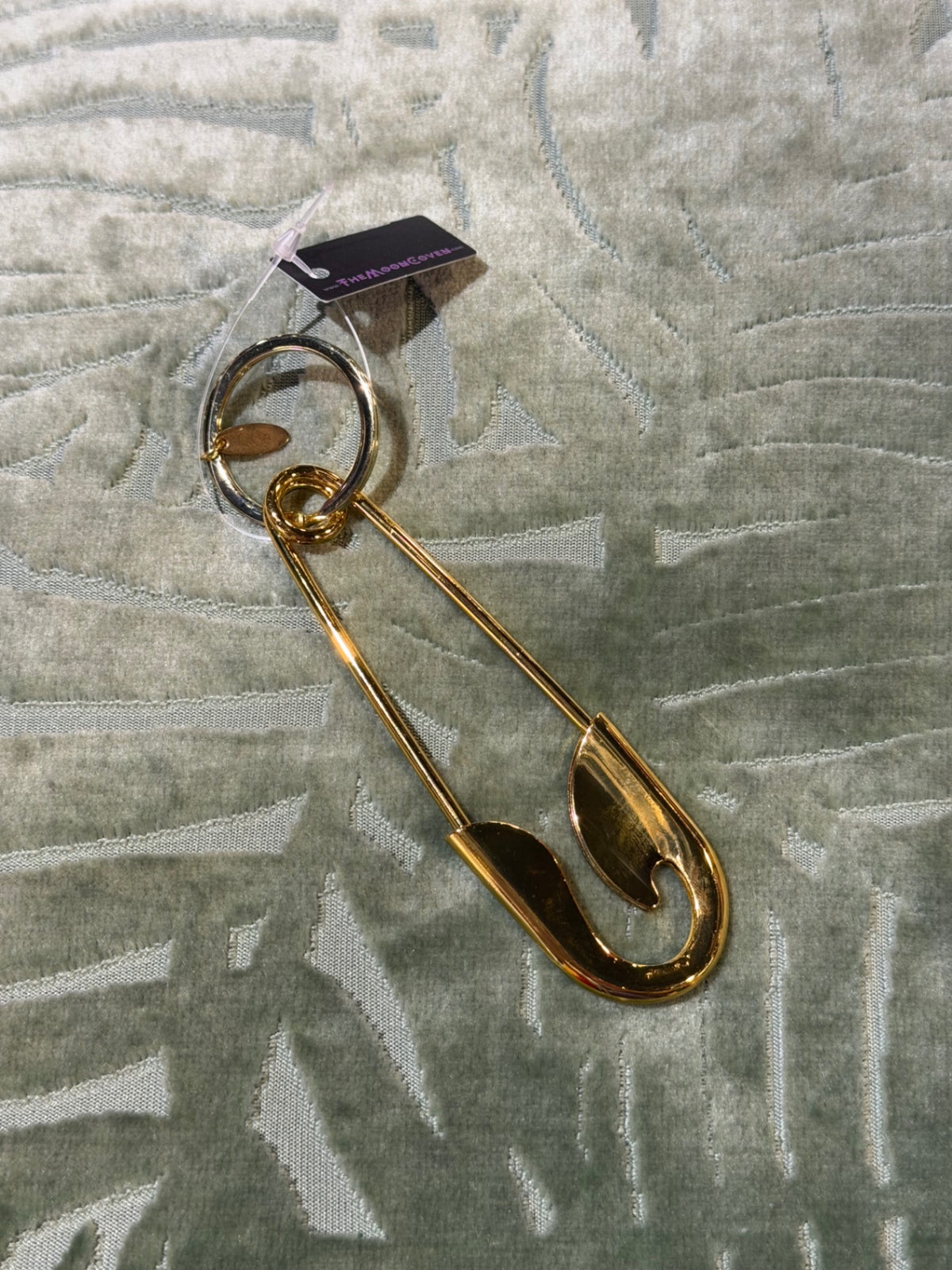 Gold Pin Bag Charm