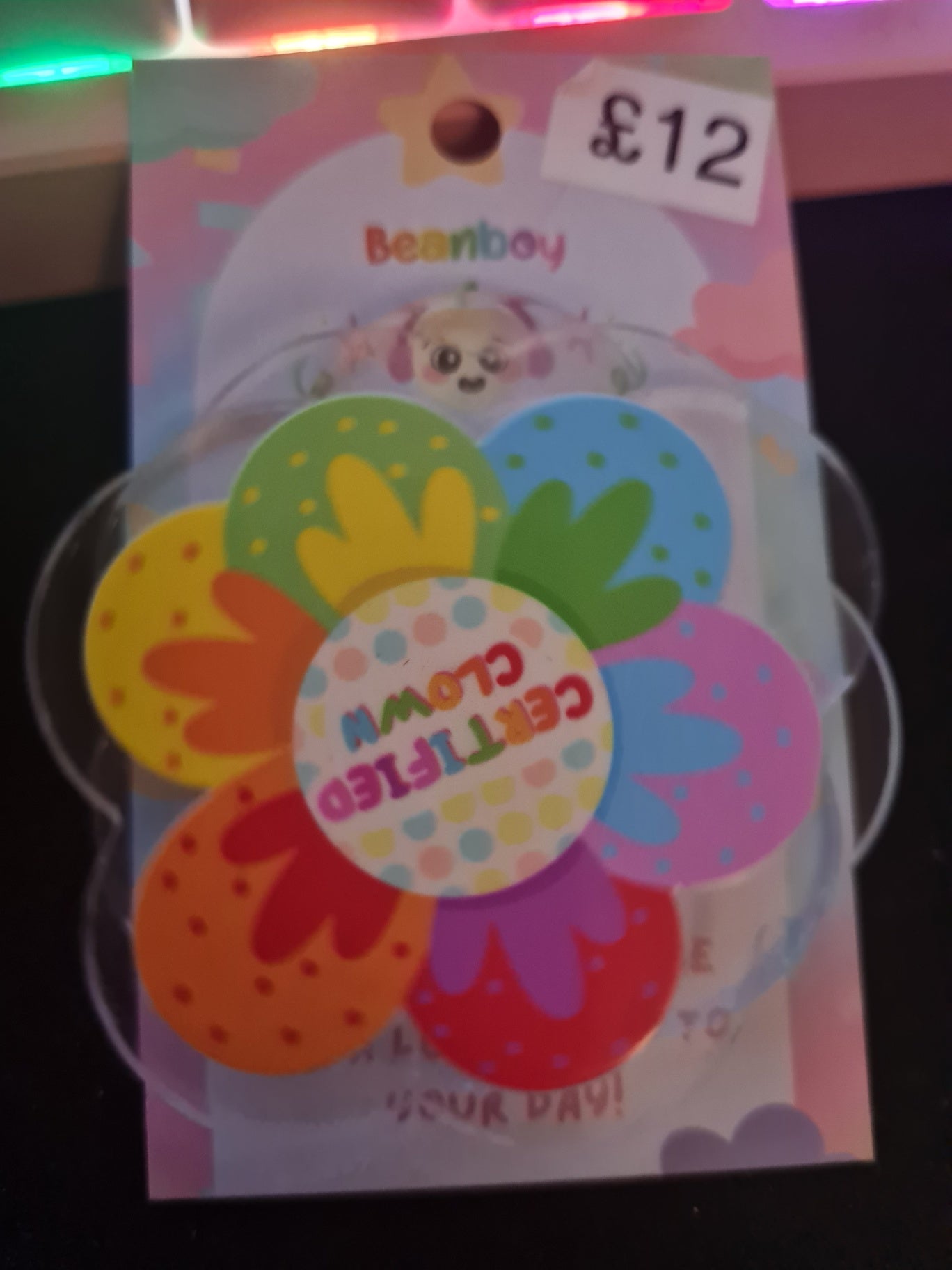 Certified clown spinning pin