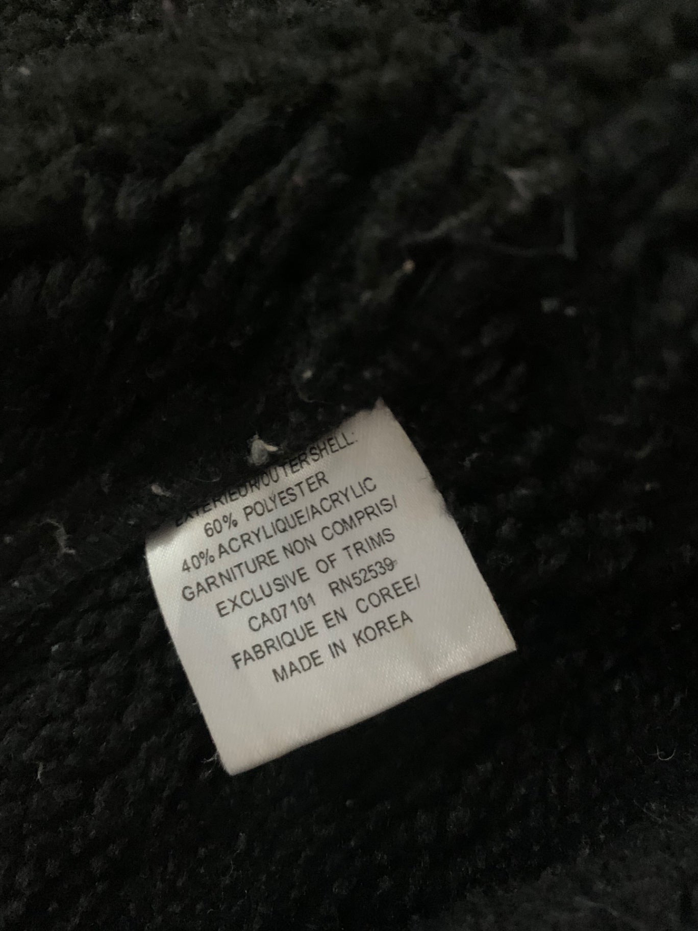 black faux fur jacket 