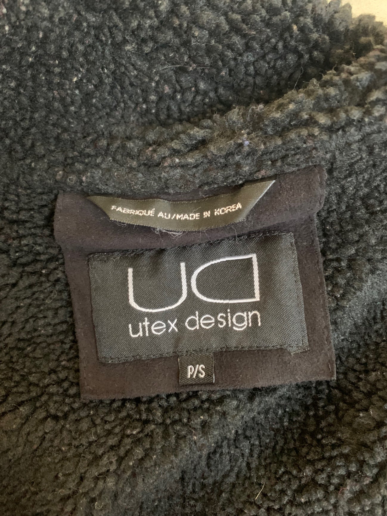 black faux fur jacket 