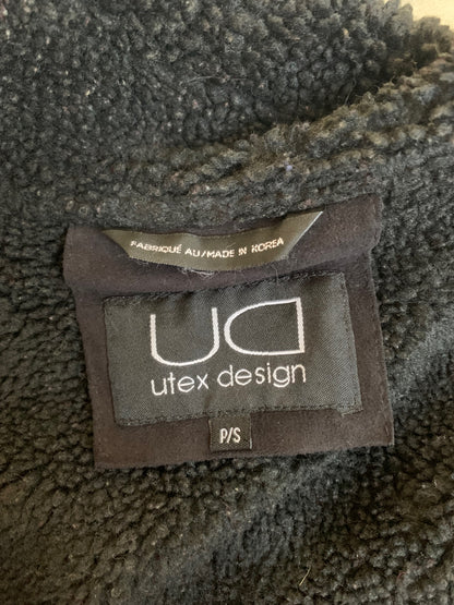 black faux fur jacket 