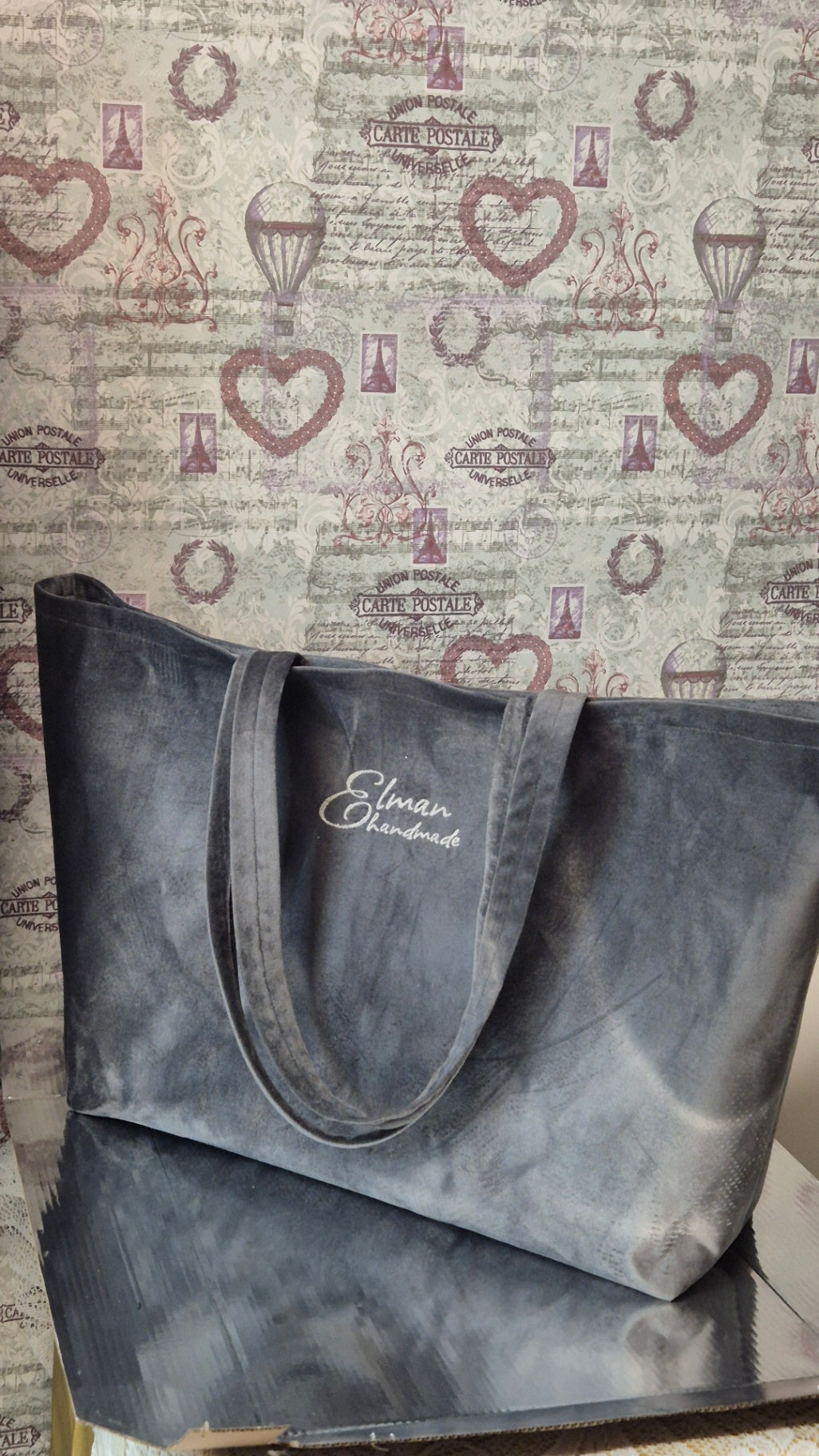 Velvet tote