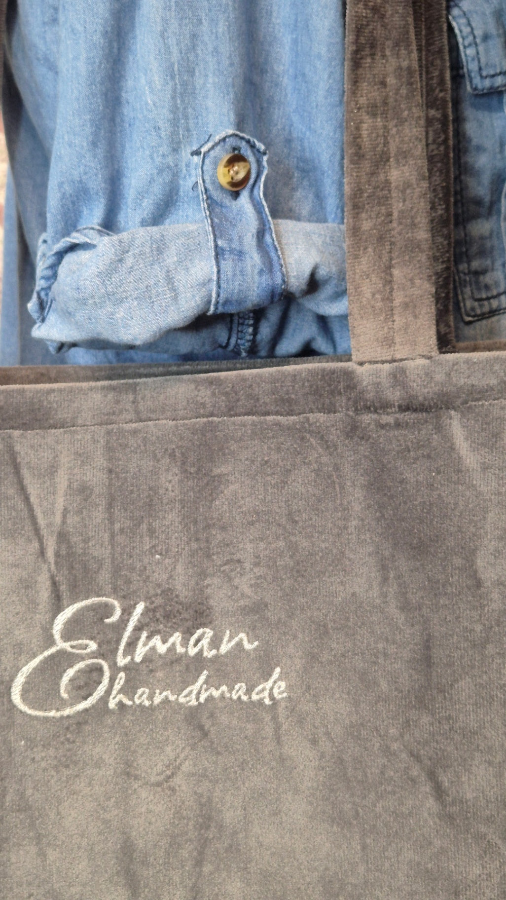 Velvet tote
