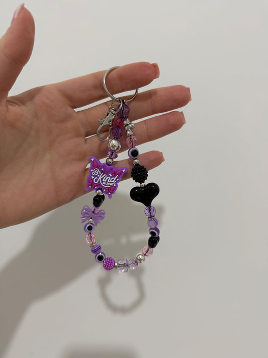 ‘Be kind always’ Keyring - silver