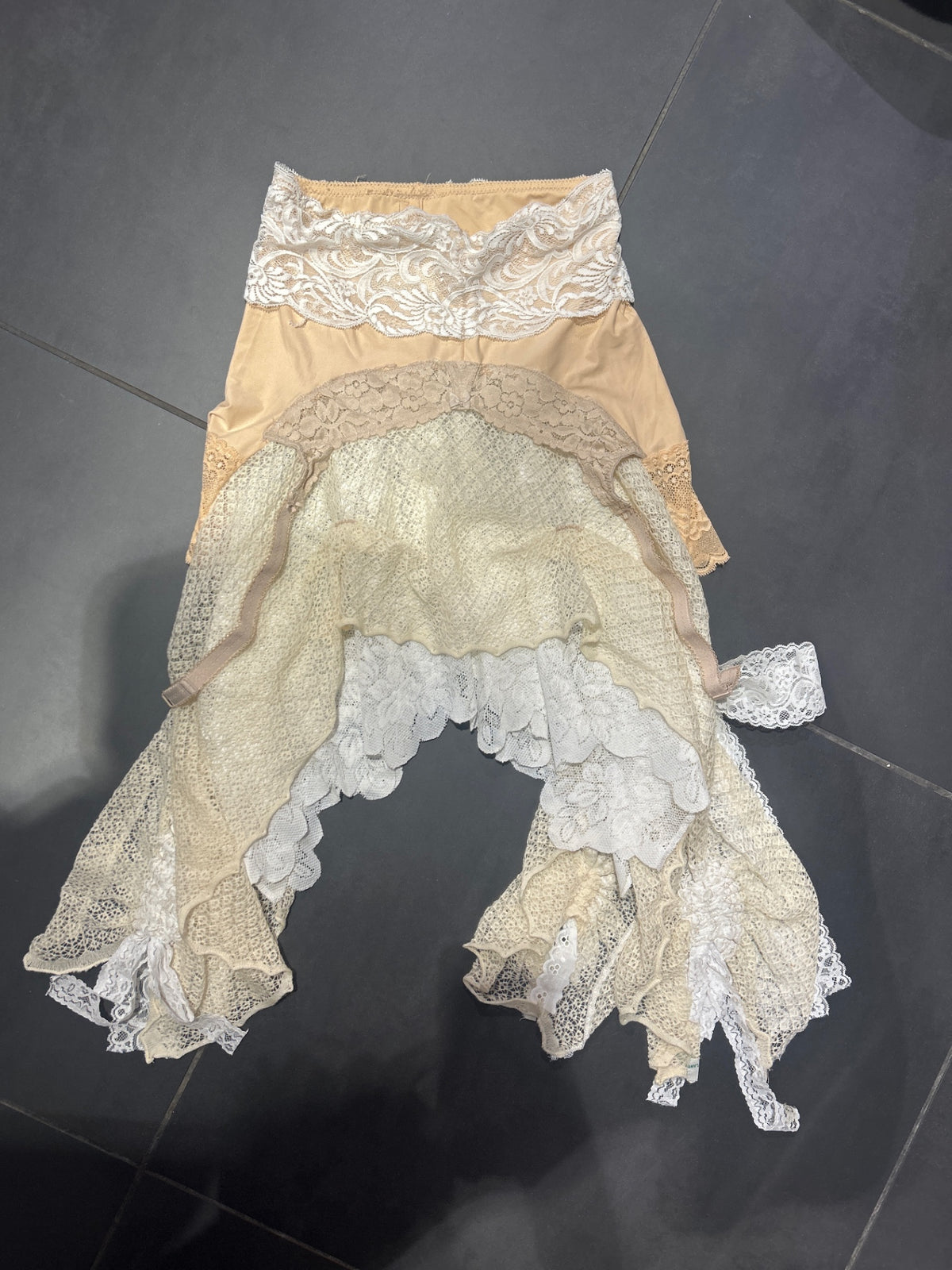 Scrap skirt dress