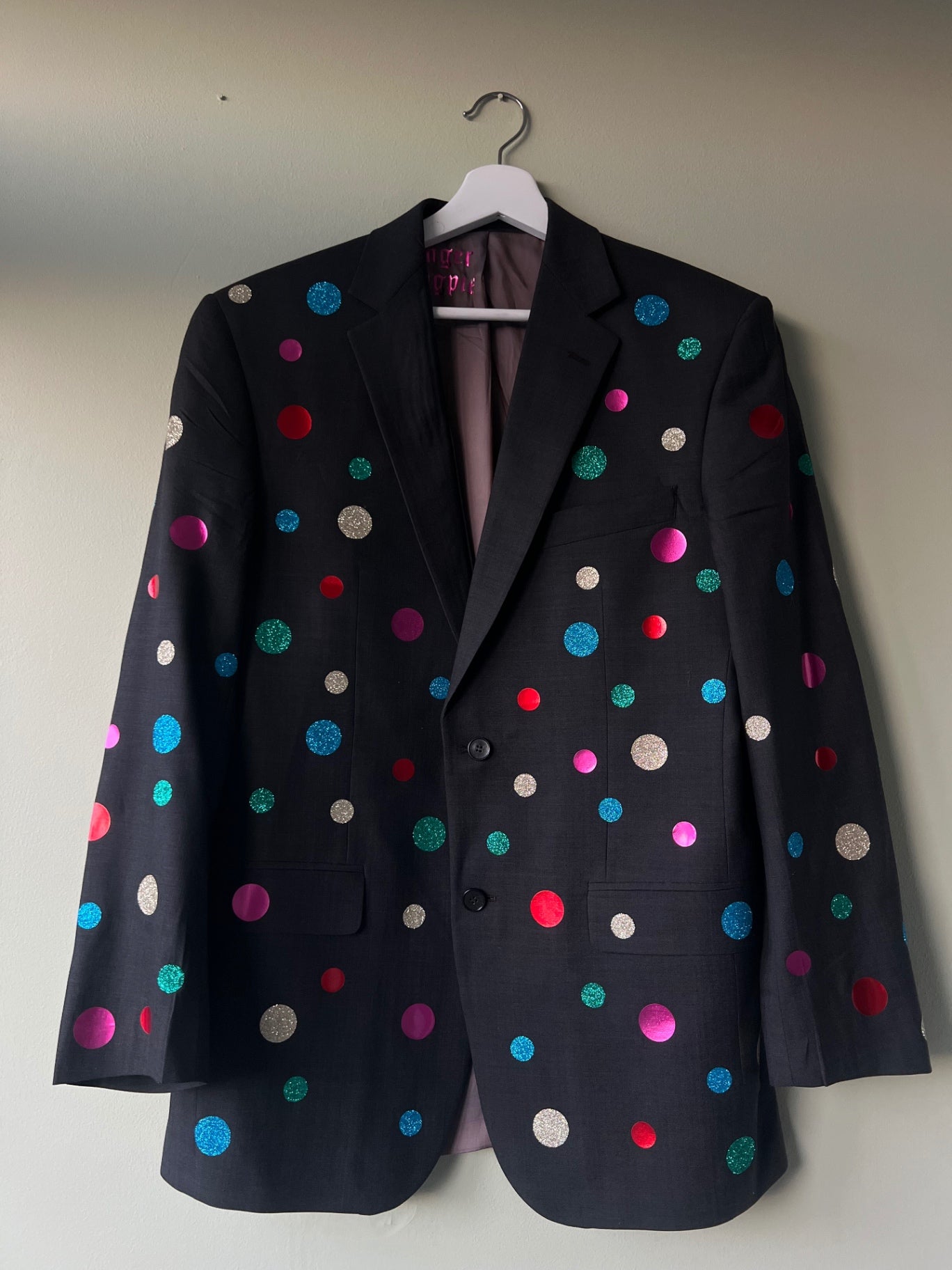 Multicoloured Polka Dot Blazer 