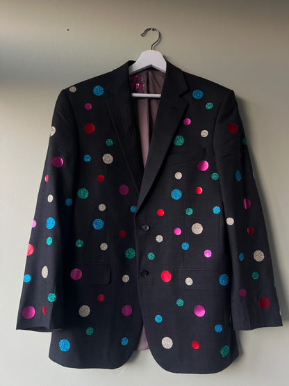 Multicoloured Polka Dot Blazer 