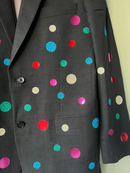 Multicoloured Polka Dot Blazer 