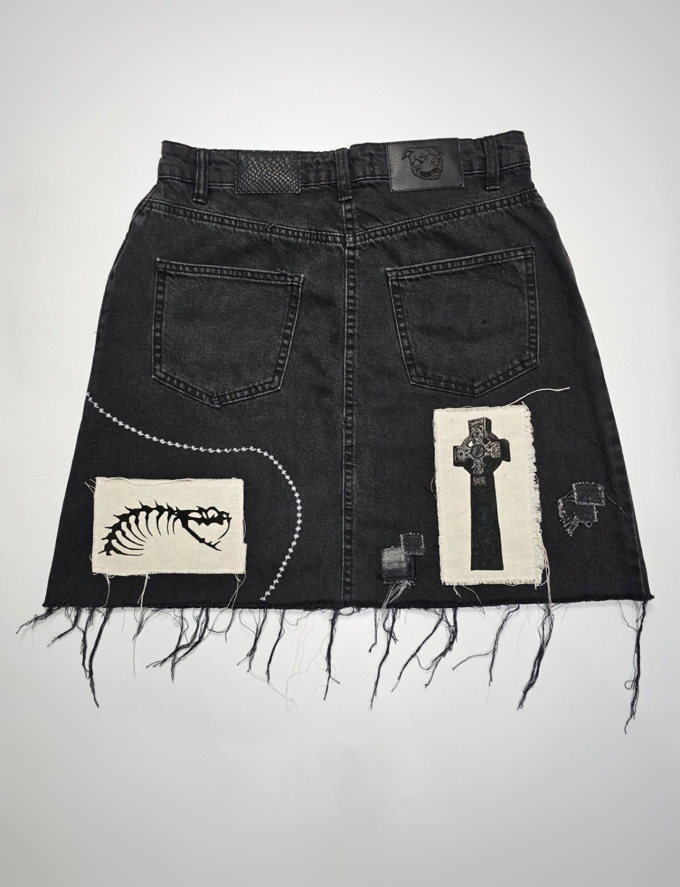 CC PAINTED PATCHWORK SKIRT 