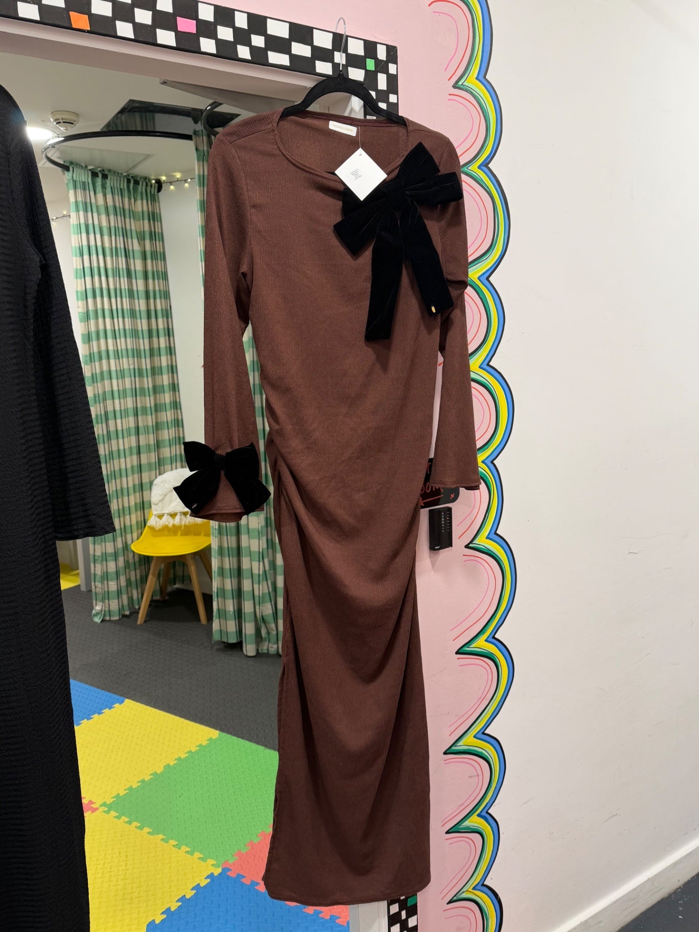 Brown Maxi With Bows