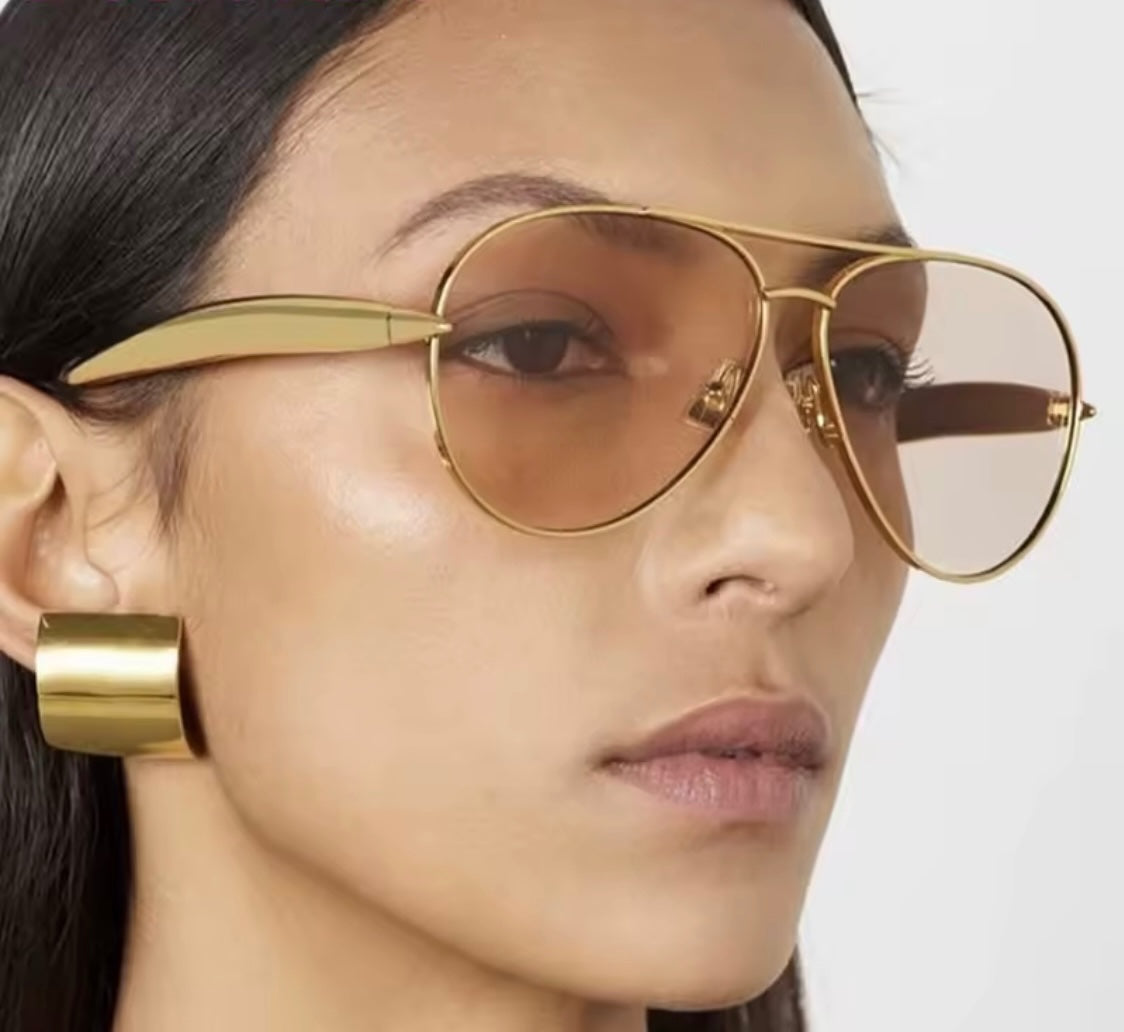 Zara Gold Tea Tony Aviators