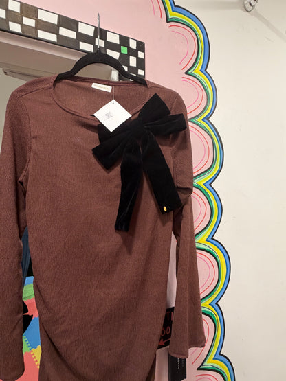 Brown Maxi With Bows