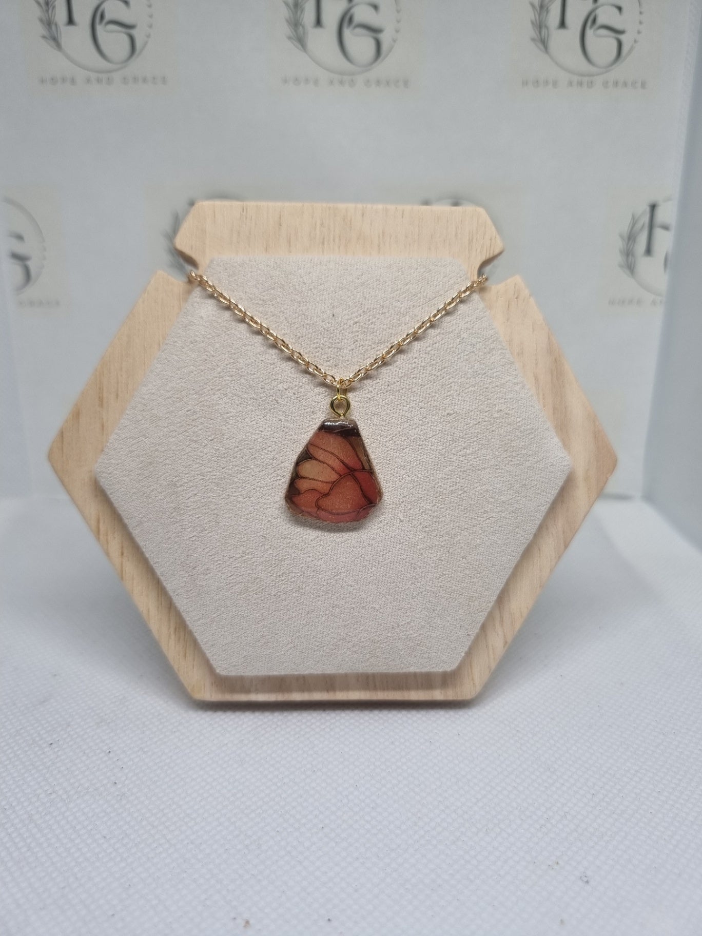 Stained glass necklace 