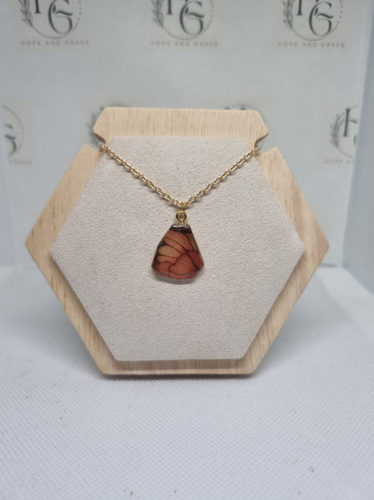 Stained glass necklace 