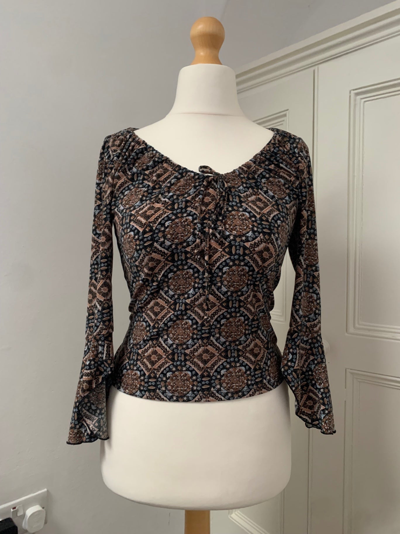90s charlotte russe geometric top