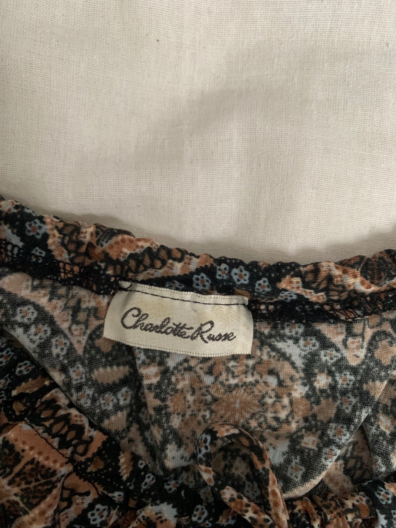 90s charlotte russe geometric top