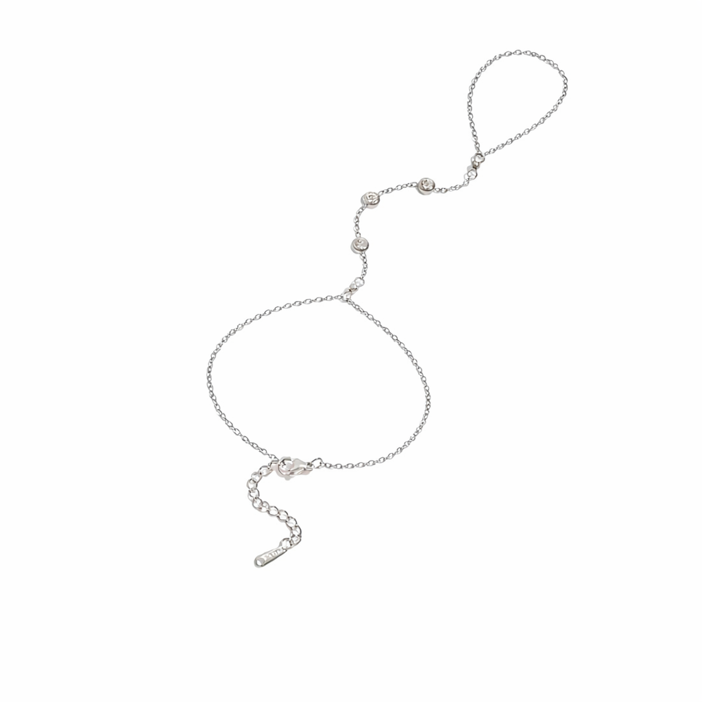 Celestial Dot Hand Chain-Silver