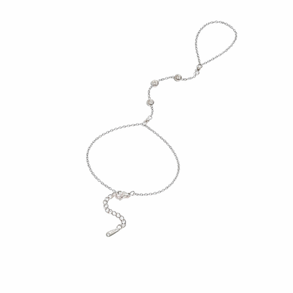 Celestial Dot Hand Chain-Silver