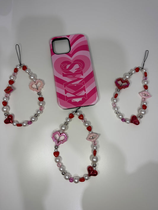 Be mine? Phone charm - silver 
