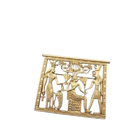 Gold Egyption Brooch 