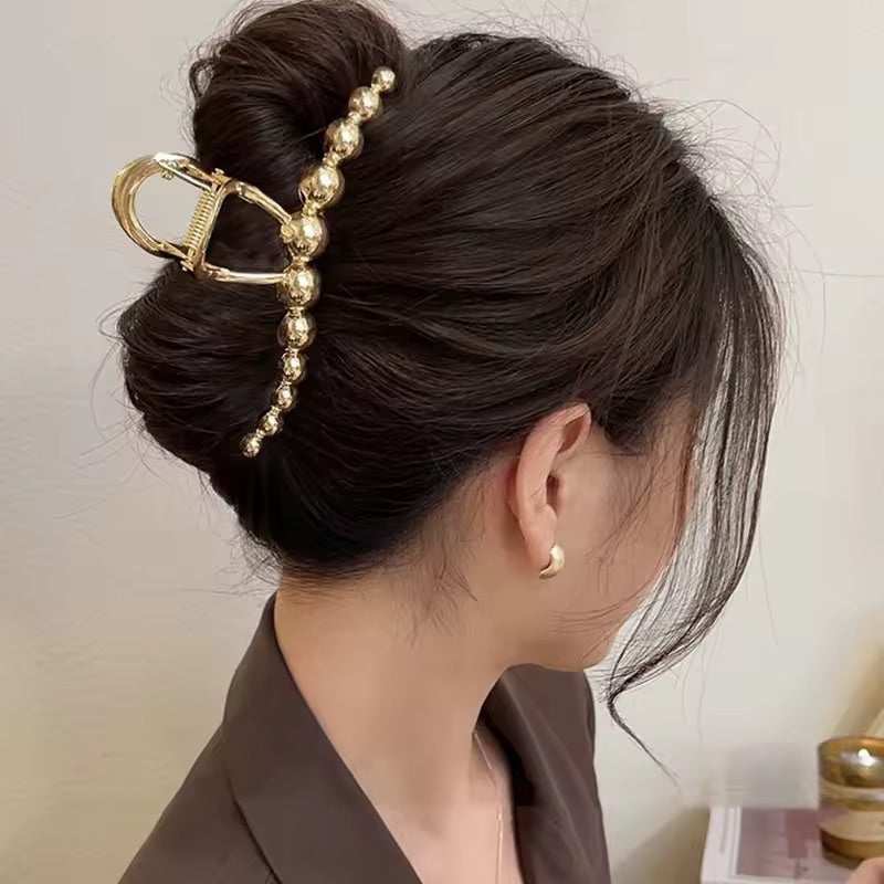 Gold Spear Wave Hair Clamp