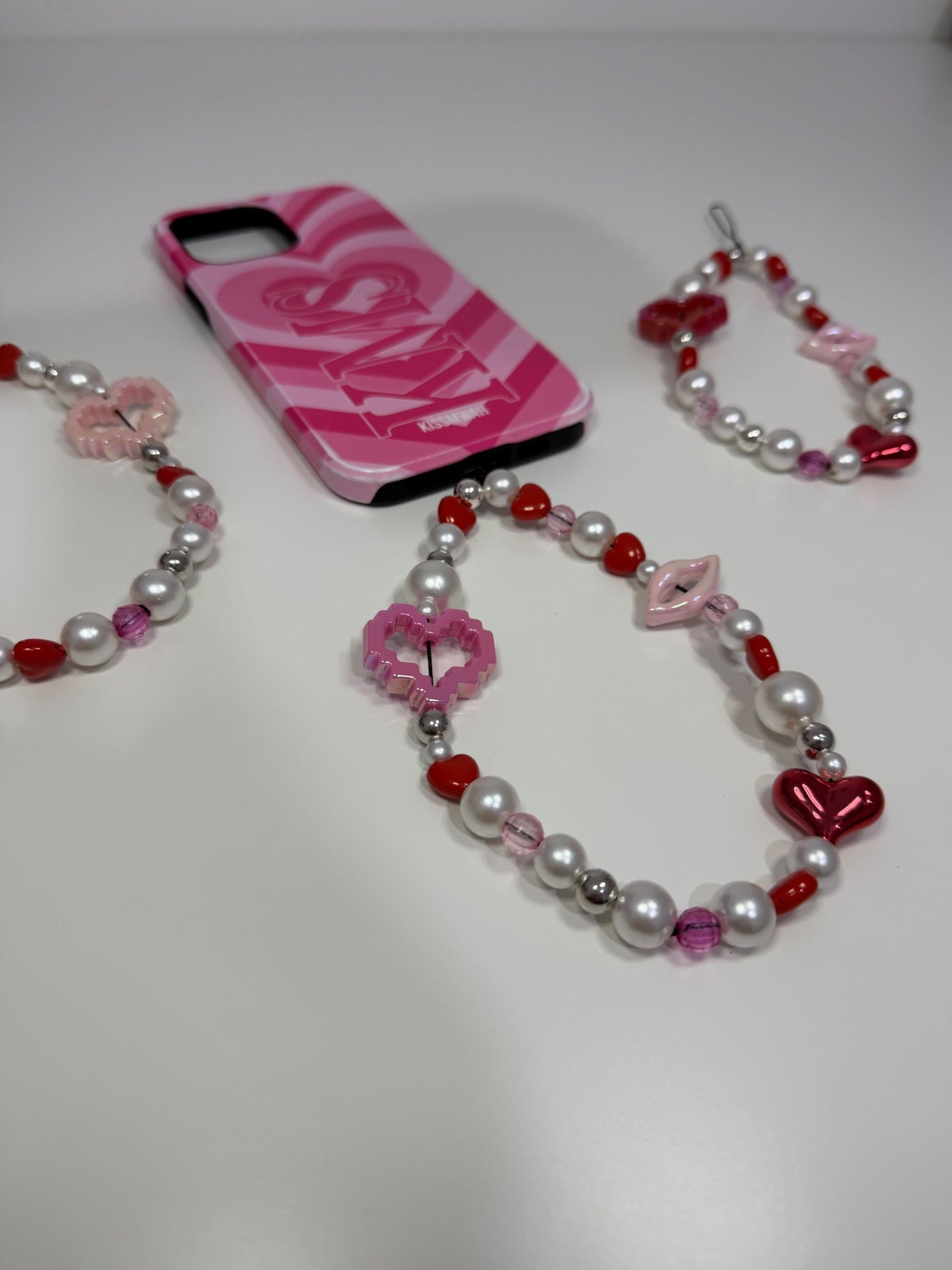 Be mine? Phone charm - silver 