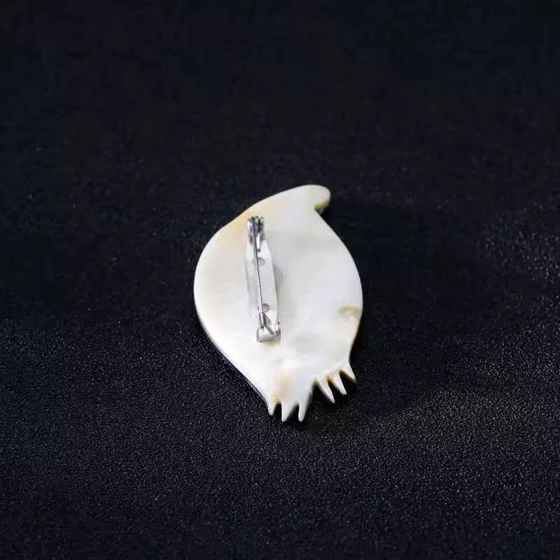Abalone Shell Lucky Eye Brooch