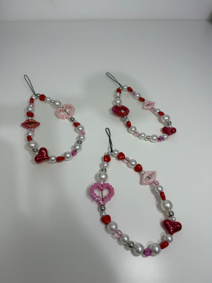 Be mine? Phone charm - silver 