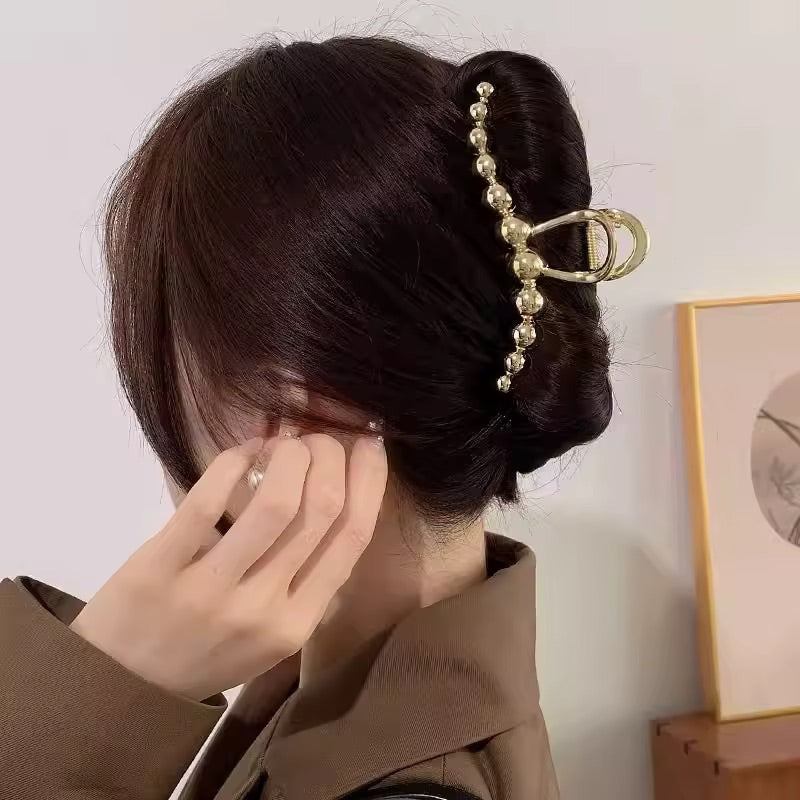 Silver Spear Wave Hair Clamp
