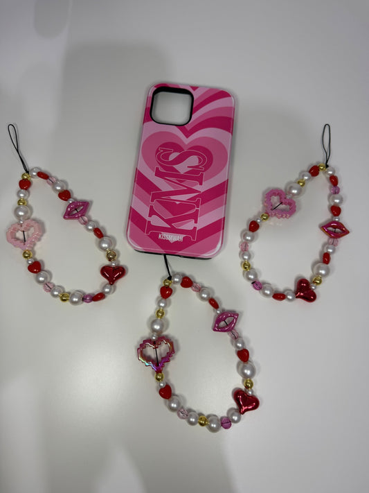 Be mine? Phone charm - gold