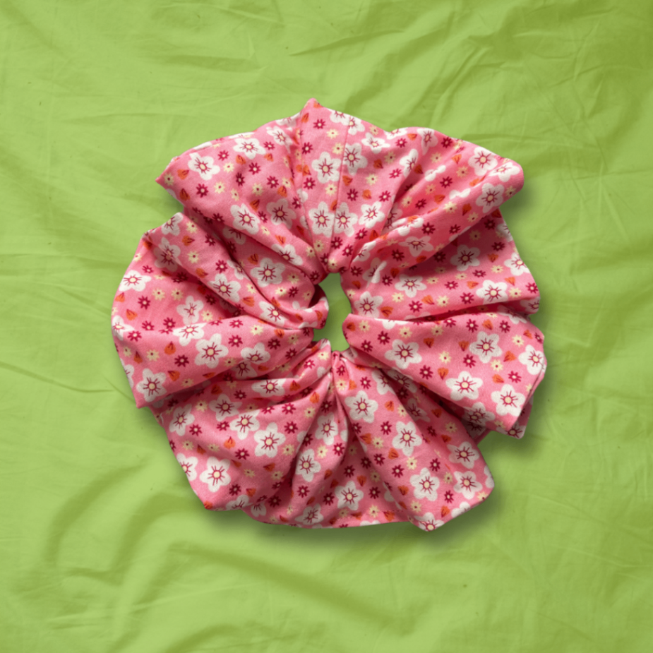 XL Blush Bloom Scrunchie