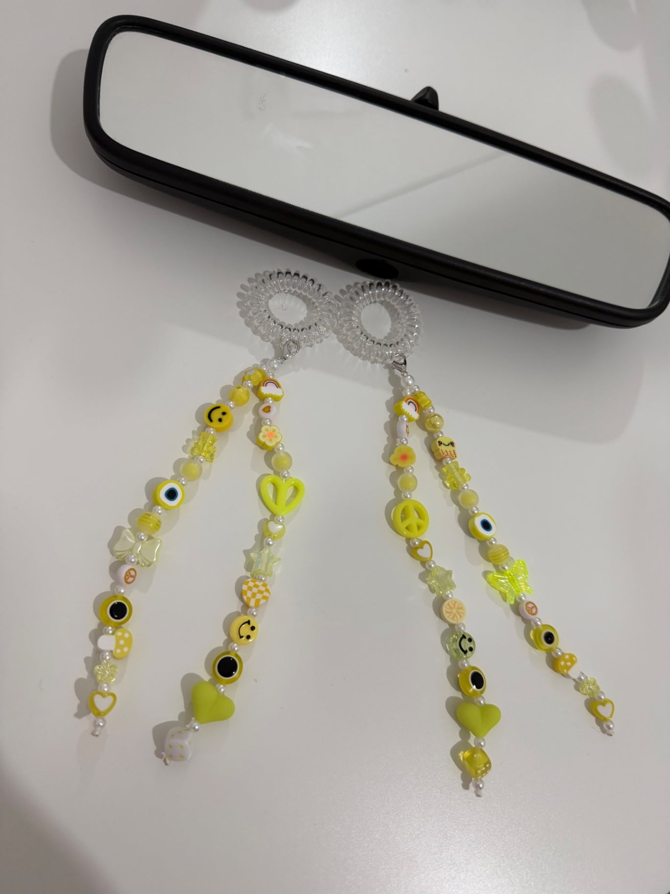 Brighten your day car charm - yellow