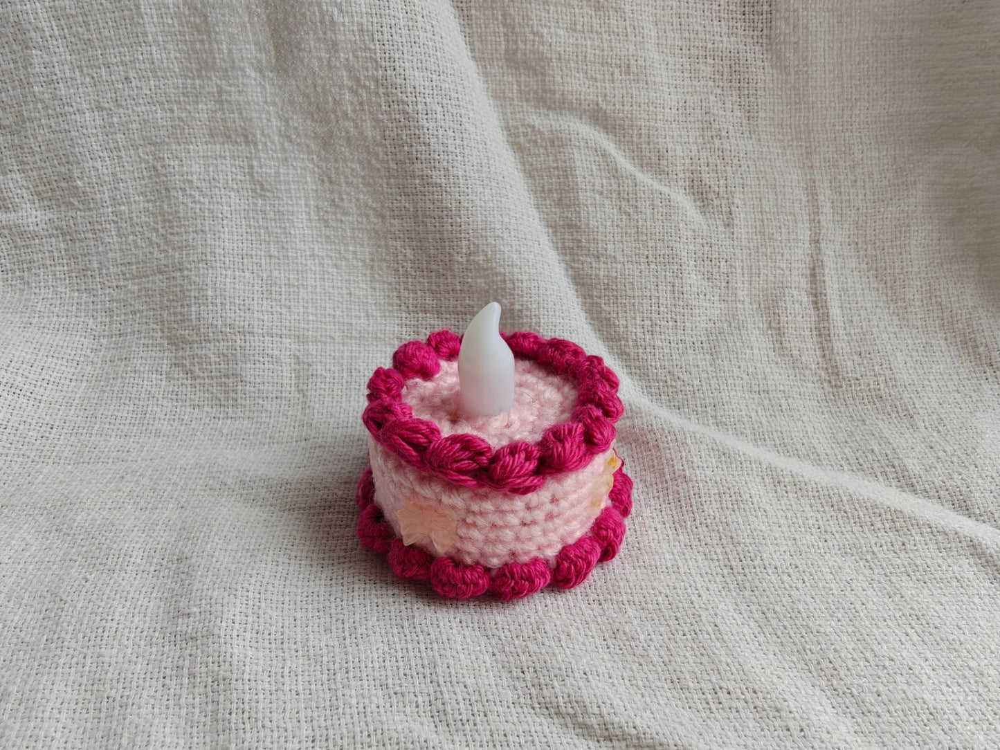 Tealight cake, raspberry cake