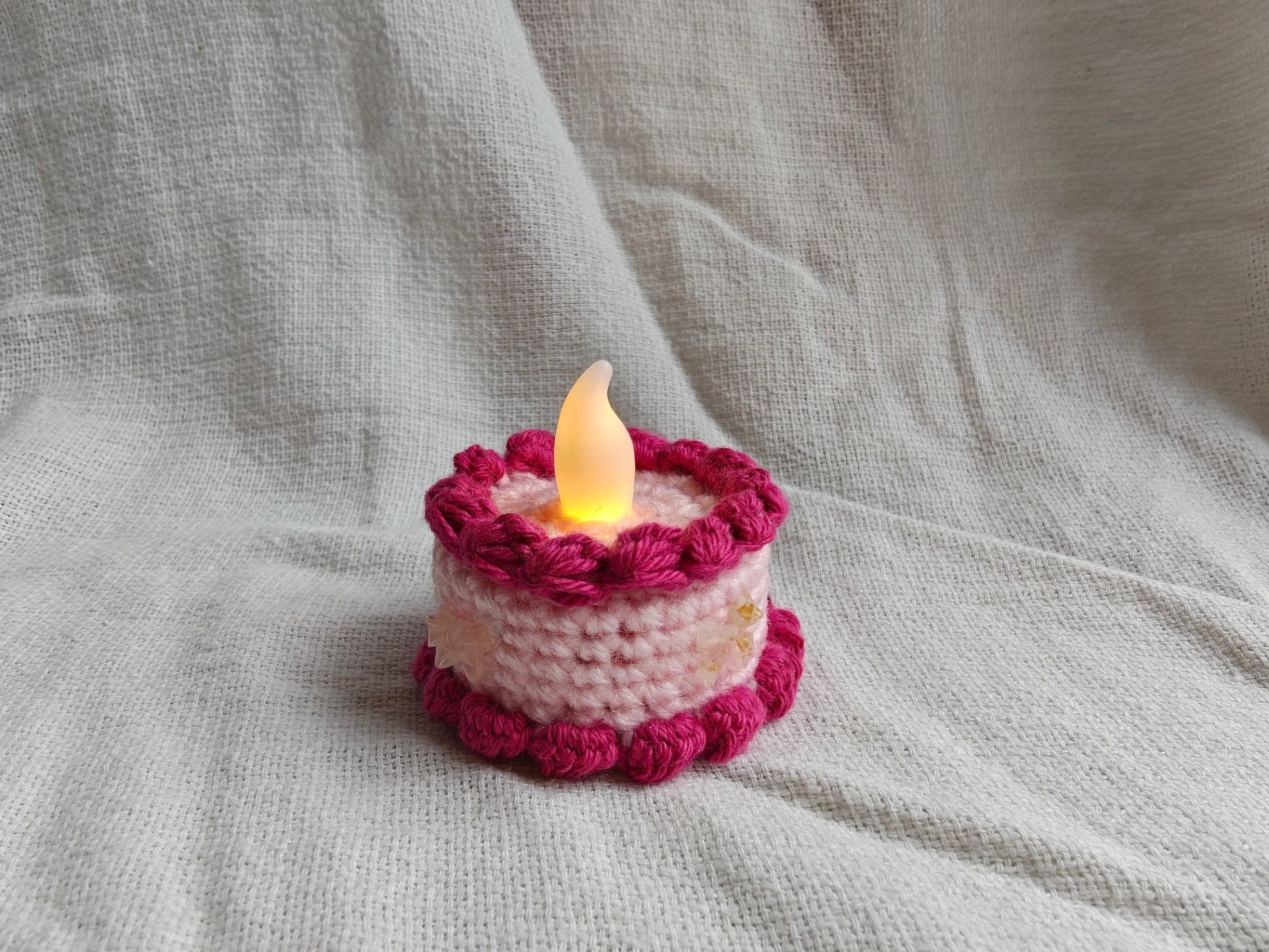 Tealight cake, raspberry cake