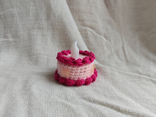 Tealight cake, raspberry cake