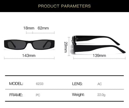 90s Oblong Sunnies Mini Matte Leopard