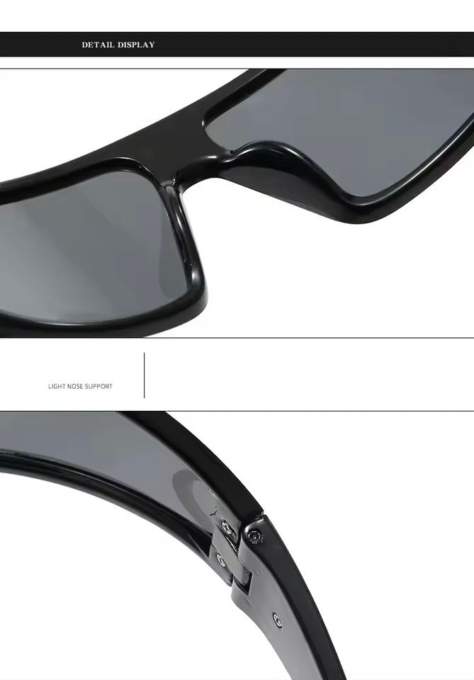 DD Wrap Around Sunglasses Black Tan