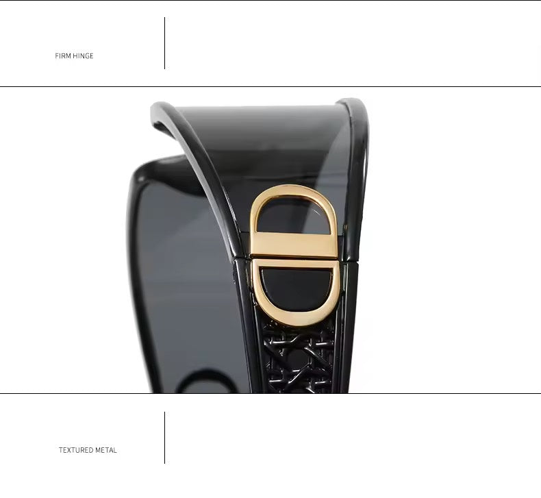 DD Wrap Around Sunglasses Black Tan