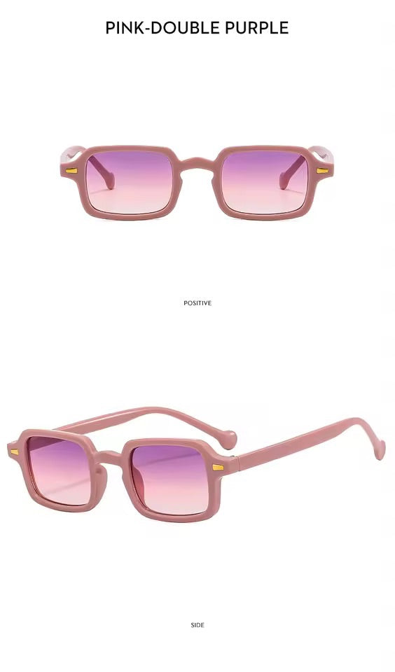 Mimi Square Mini Sunglasses Pink