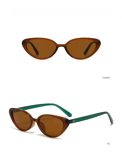 Mini Cat Eye Sunglasses Green Tea