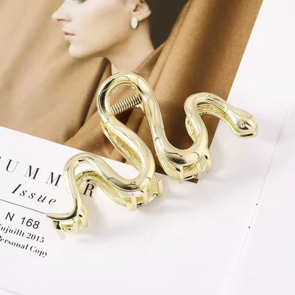 Gold Snake Hair Clamp