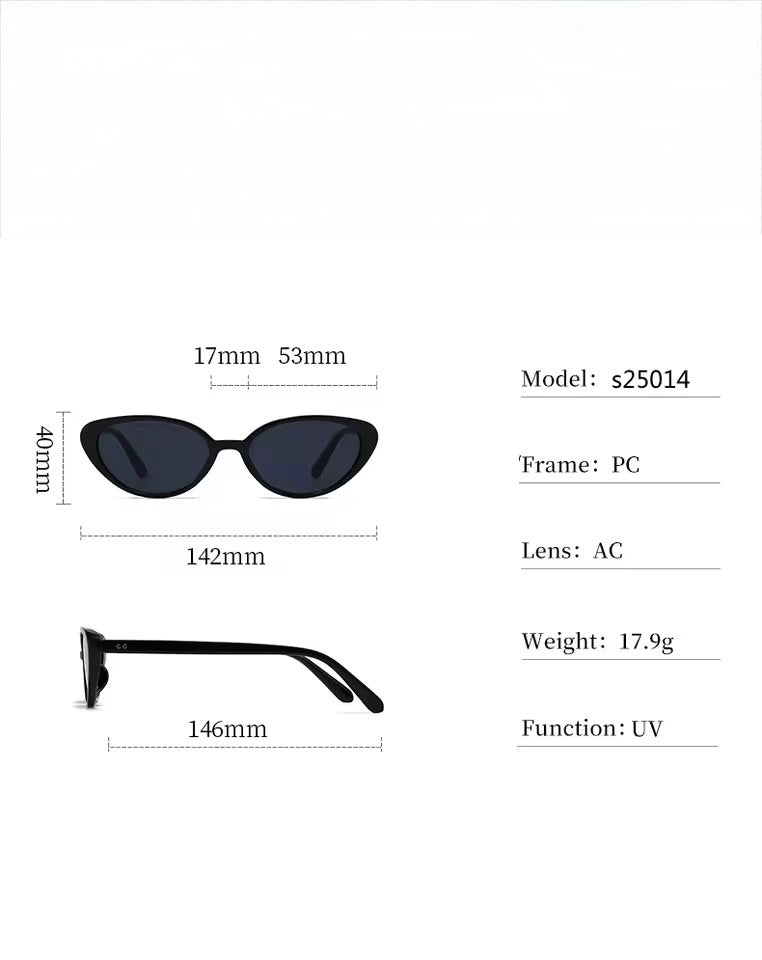 Mini Cat Eye Sunglasses Leopard