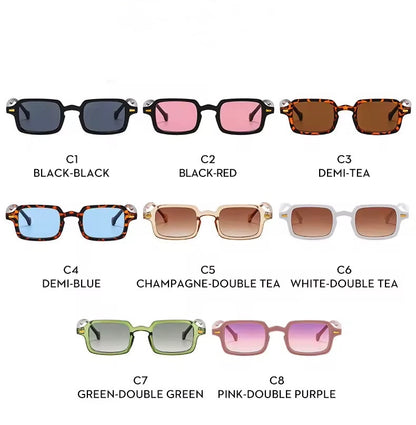Mimi Square Mini Sunglasses Tortoise Blue
