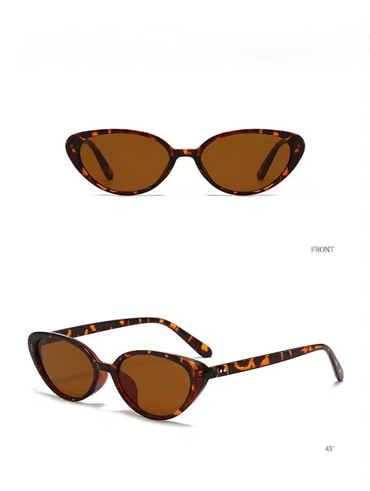 Mini Cat Eye Sunglasses Leopard