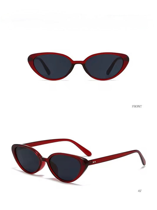 Mini Cat Eye Sunglasses Red