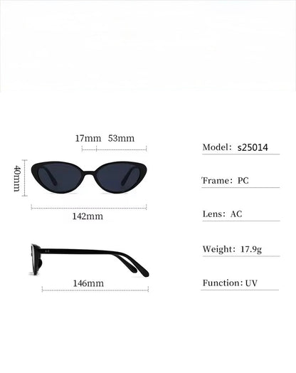 Mini Cat Eye Sunglasses Green Tea