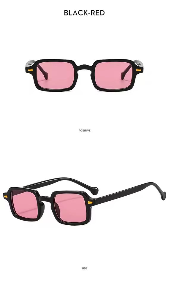 Mimi Square Mini Sunglasses Pink Black