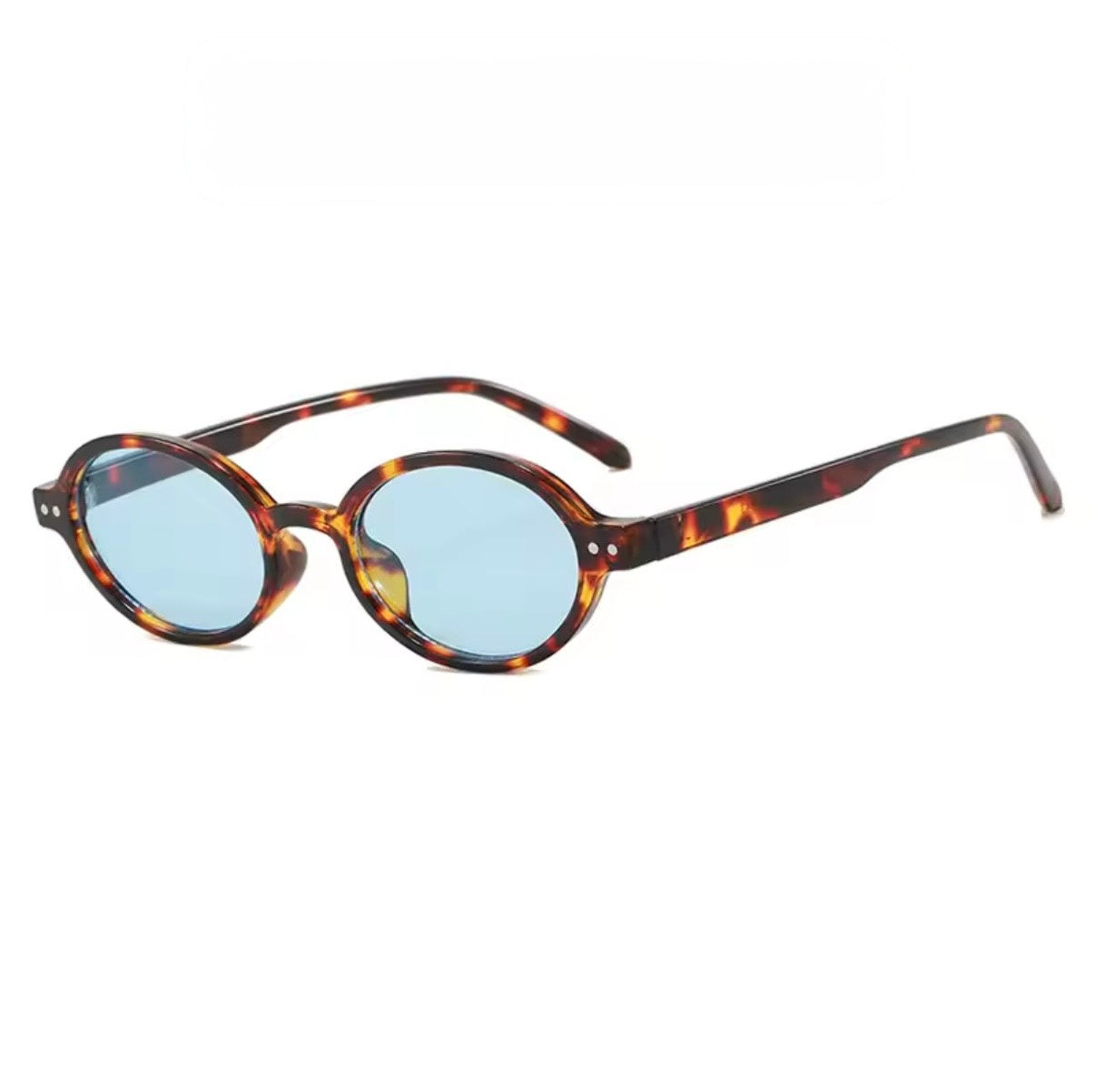 Blair Oval Sunglasses Tortoise Blue