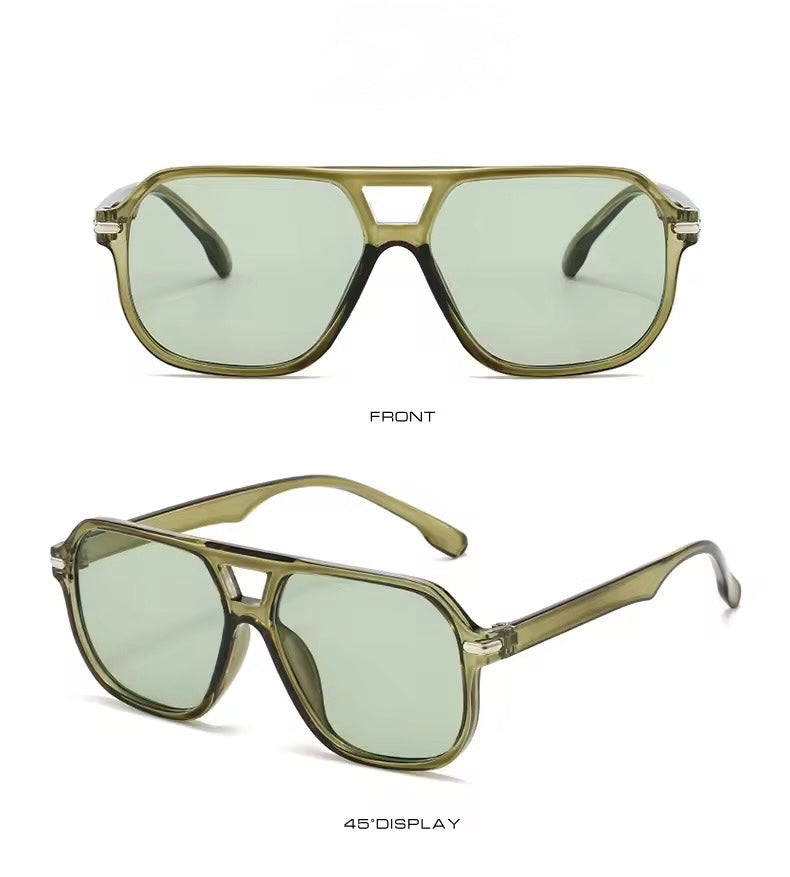 Luna Garden Aviator Sunglasses Green